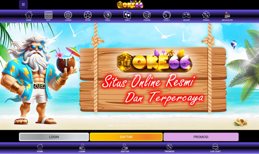 OKE66 Hadir Sebagai Situs Dengan Ragam Permainan RTP 99%